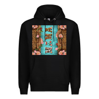 Black Western Mama Pink Roses Premium Hoodie - LillyAllenDesigns