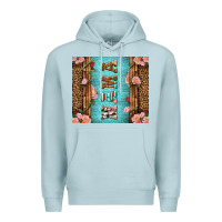 Blue Mist Western Mama Pink Roses Premium Hoodie - LillyAllenDesigns