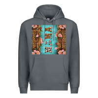 Rock Western Mama Pink Roses Premium Hoodie - LillyAllenDesigns