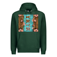 Sports Green Western Mama Pink Roses Premium Hoodie - LillyAllenDesigns