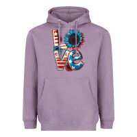 Lavender Love 4th of July Heavyweight Hoodie - CowGirlArtShop