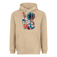 Mushroom Love 4th of July Heavyweight Hoodie - CowGirlArtShop