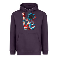 Plum Love 4th of July Heavyweight Hoodie - CowGirlArtShop