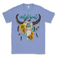 Colony Blue wild soul boho bull skull Classic Tee - texasbilliewilder