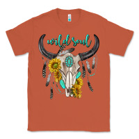 Copper wild soul boho bull skull Classic Tee - texasbilliewilder