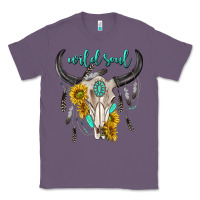 Lavender wild soul boho bull skull Classic Tee - texasbilliewilder