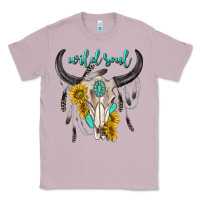 Lilac wild soul boho bull skull Classic Tee - texasbilliewilder