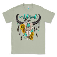 Matcha wild soul boho bull skull Classic Tee - texasbilliewilder