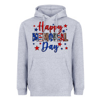 Heather Grey Happy memorial day Heavyweight Hoodie - Neo Western