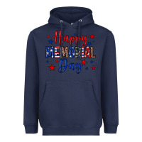Navy Happy memorial day Heavyweight Hoodie - Neo Western