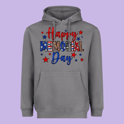 Happy Memorial Day Heavyweight Hoodie Designed By Neo Western