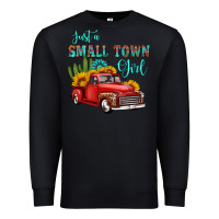 Black just a small town girl with car Premium Sweatshirt - HRA Design Shop