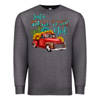 Charcoal Heather just a small town girl with car Premium Sweatshirt - HRA Design Shop