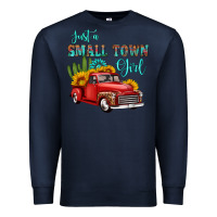 Navy just a small town girl with car Premium Sweatshirt - HRA Design Shop