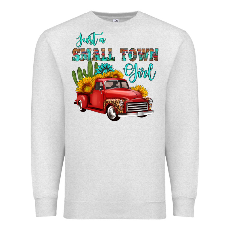 Just A Small Town Girl With Car Premium Sweatshirt by HRA Design Shop | Teevron