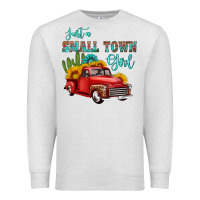 Oatmeal Heather just a small town girl with car Premium Sweatshirt - HRA Design Shop