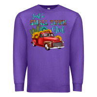 Purple just a small town girl with car Premium Sweatshirt - HRA Design Shop