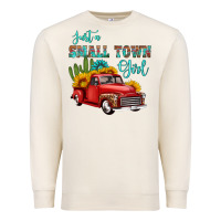 Sandshell just a small town girl with car Premium Sweatshirt - HRA Design Shop