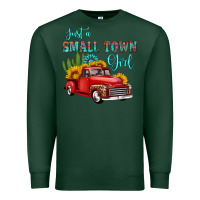 Sports Green just a small town girl with car Premium Sweatshirt - HRA Design Shop