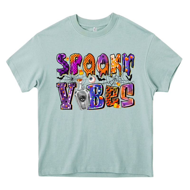 Spooky Vibes Heavy Core Tee by CowhideDigitalArt | Teevron