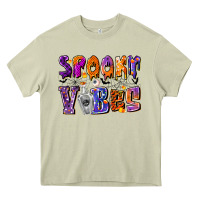 Mossy Spooky Vibes Heavy Core Tee - CowhideDigitalArt
