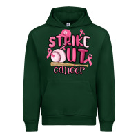 Forest Green strike out cancer baseball Urban Hoodie - MaliasSmallBusiness