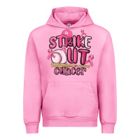 Fuchsia Pink strike out cancer baseball Urban Hoodie - MaliasSmallBusiness
