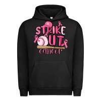 Pigment Black strike out cancer baseball Urban Hoodie - MaliasSmallBusiness