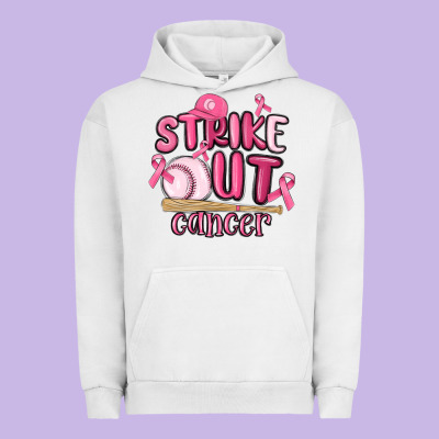 Strike Out Cancer Baseball Urban Hoodie Designed By Maliassmallbusiness