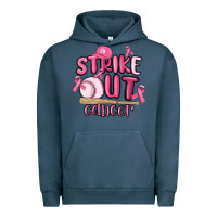 Pigment Midnight Navy strike out cancer baseball Urban Hoodie - MaliasSmallBusiness