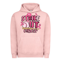 Pigment Salmon strike out cancer baseball Urban Hoodie - MaliasSmallBusiness