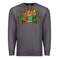 Charcoal Heather cinco de mayo truck Premium Sweatshirt - RacoonDesign