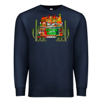 Navy cinco de mayo truck Premium Sweatshirt - RacoonDesign