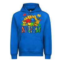 Cobalt austism sunflower Urban Hoodie - MaliasSmallBusiness