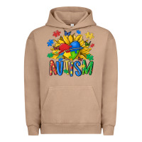 Pigment Burro austism sunflower Urban Hoodie - MaliasSmallBusiness