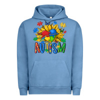 Pigment Pebble Blue austism sunflower Urban Hoodie - MaliasSmallBusiness