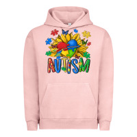 Pigment Salmon austism sunflower Urban Hoodie - MaliasSmallBusiness