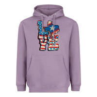 Lavender Love Texas  4th of july Heavyweight Hoodie - CowGirlArtShop