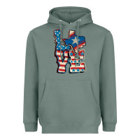 Sage Love Texas  4th of july Heavyweight Hoodie - CowGirlArtShop