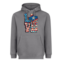 Storm Love Texas  4th of july Heavyweight Hoodie - CowGirlArtShop