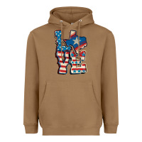 Toasted Coconut Love Texas  4th of july Heavyweight Hoodie - CowGirlArtShop