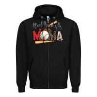 Black ballpark mama baseball Zipper Hoodie - Zillion Design Studio