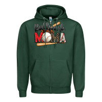 Sports Green ballpark mama baseball Zipper Hoodie - Zillion Design Studio