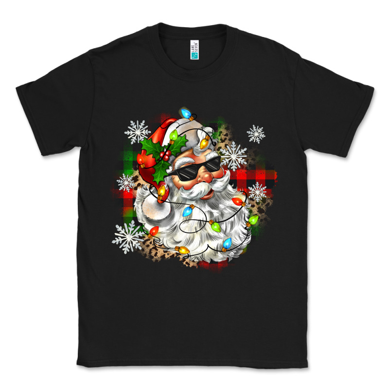 Santa With Sunglasses Christmas Classic Tee by Zillion Design Studio | Teevron