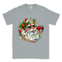 Heather Grey santa with sunglasses christmas Classic Tee - Zillion Design Studio