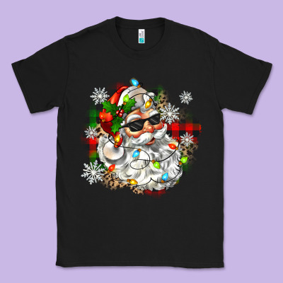 Classic Tee santa with sunglasses christmas