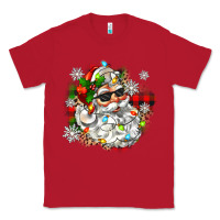 Red santa with sunglasses christmas Classic Tee - Zillion Design Studio