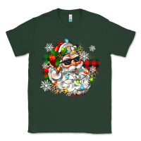 Sports Green santa with sunglasses christmas Classic Tee - Zillion Design Studio