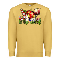 Antique Gold joy to the world christmas wine Premium Sweatshirt - FaDigitalArtStudio