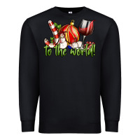 Black joy to the world christmas wine Premium Sweatshirt - FaDigitalArtStudio